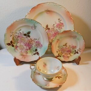COPY - Goebel Wild Rose China Bavaria W. Germany One Place Setting Nw Never Used